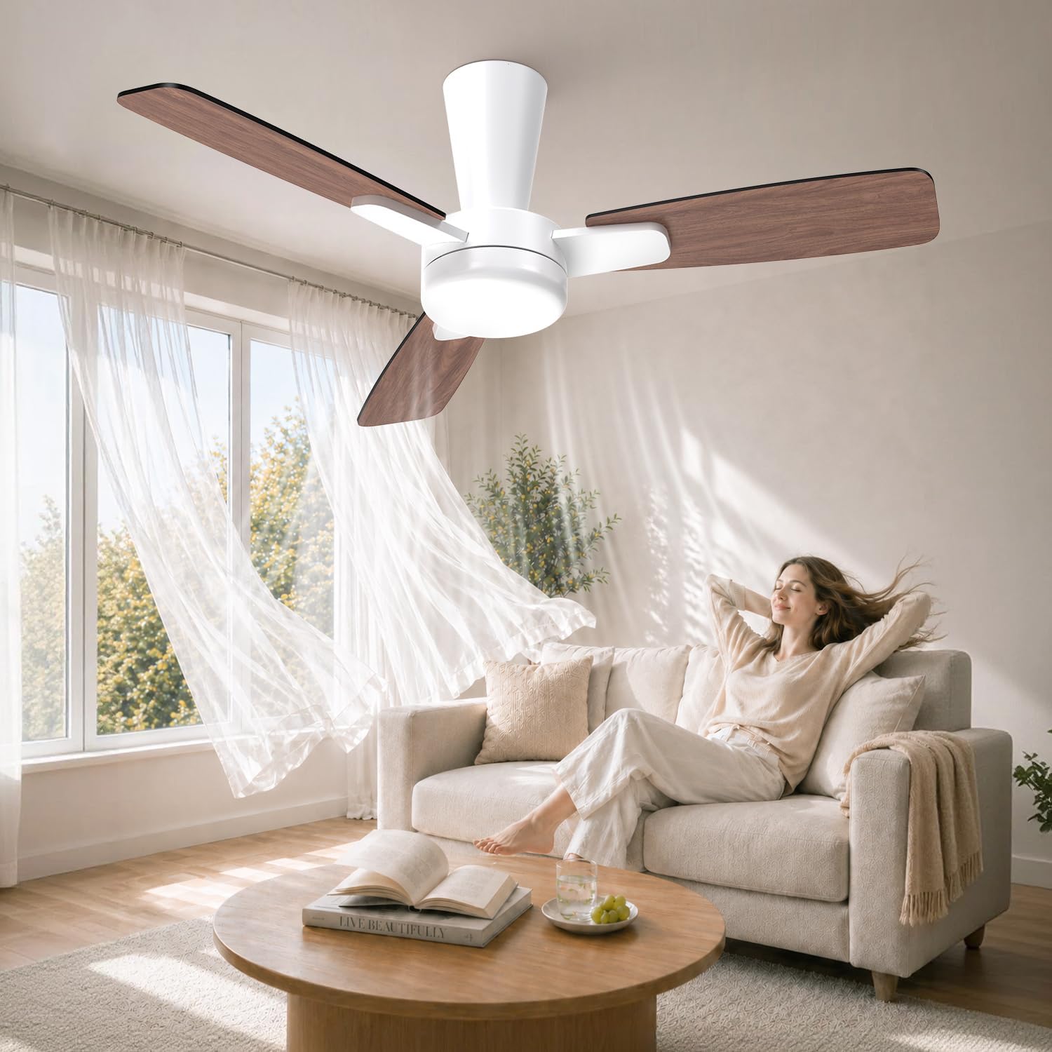 airwit 80001 dark wood black ceiling fan